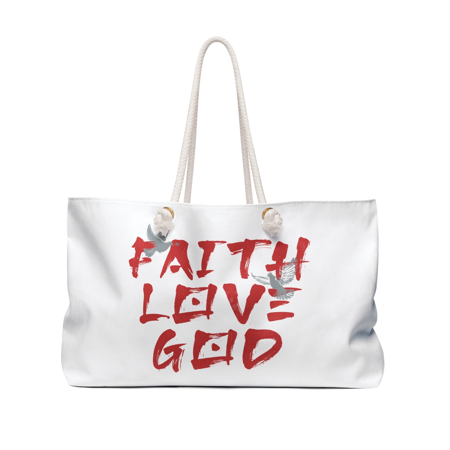 Blessed & Faith Weekender Bag - Stay Blessed Not Stressed, perfect for Travel & Faithful Souls